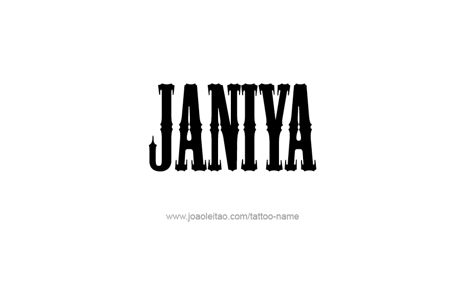 Tattoo Design Name Janiya   