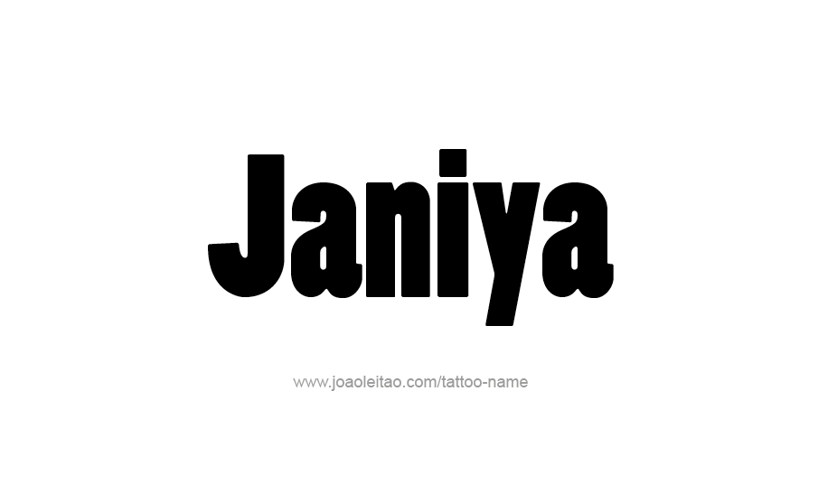 Tattoo Design Name Janiya   