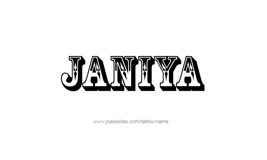 Tattoo Design Name Janiya   