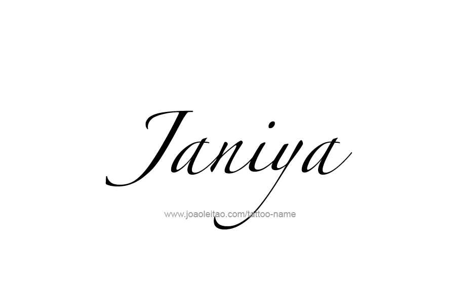 Tattoo Design Name Janiya   