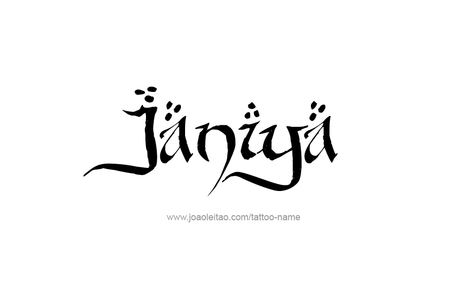 Janiya Name Tattoo Designs