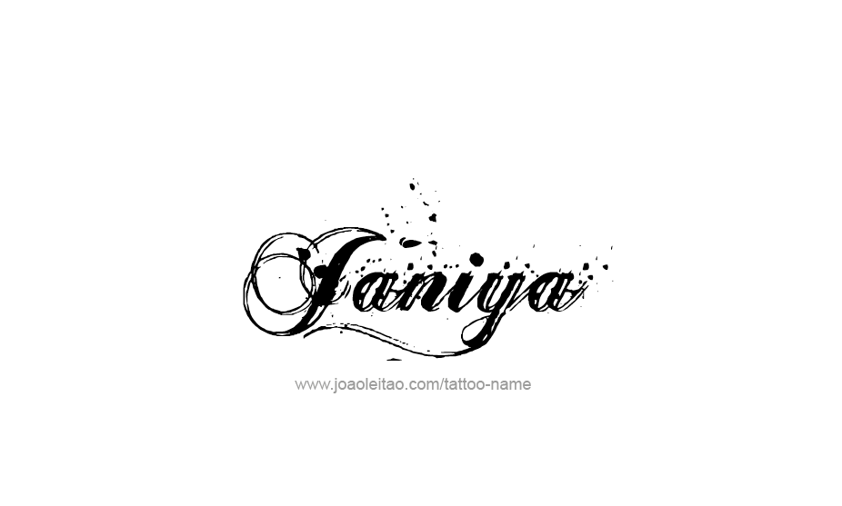 Tattoo Design Name Janiya   