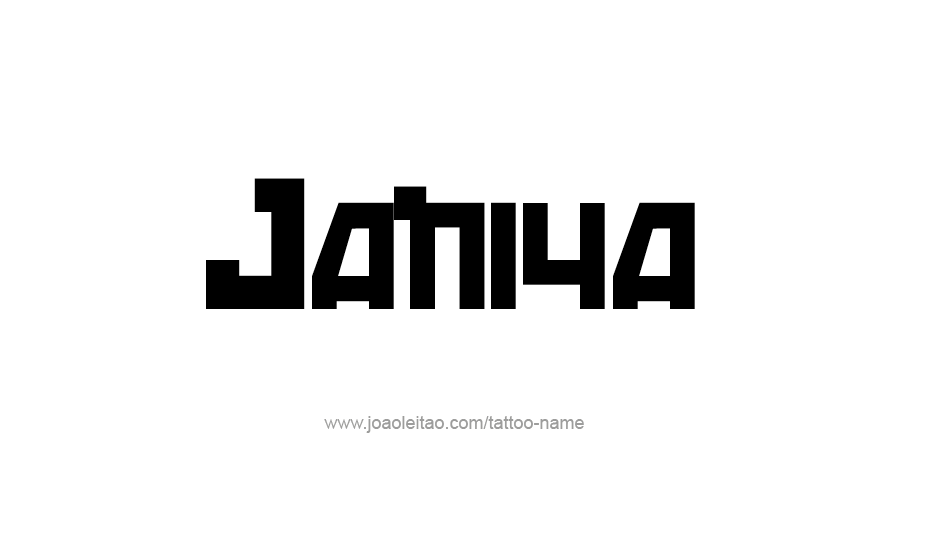 Tattoo Design Name Janiya   