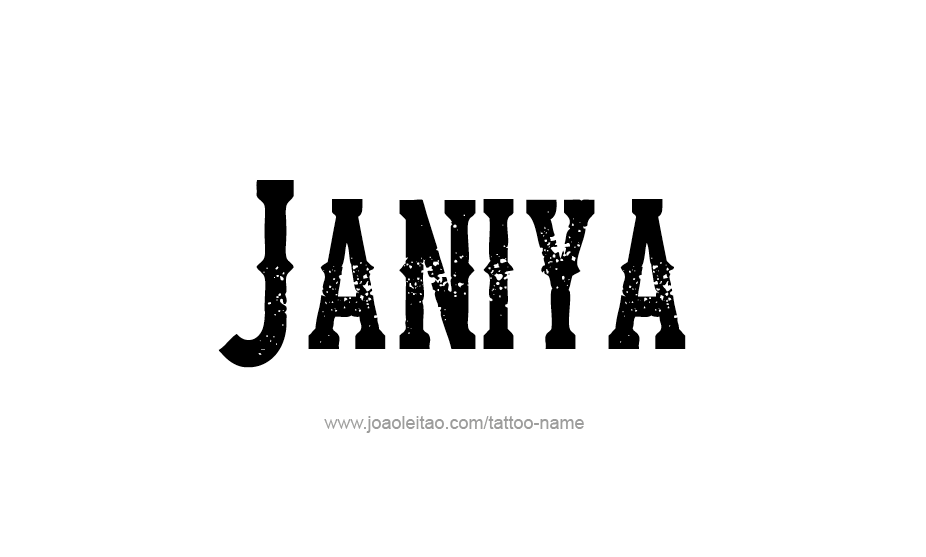 Tattoo Design Name Janiya   