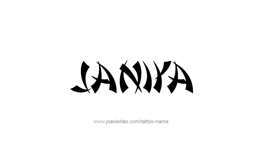 Tattoo Design Name Janiya   