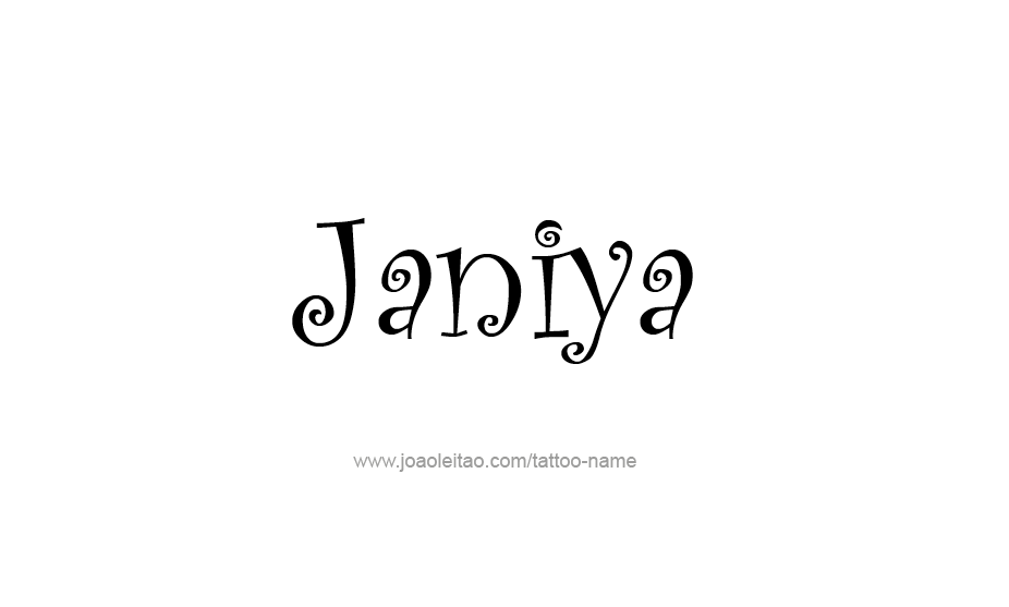 Tattoo Design Name Janiya   