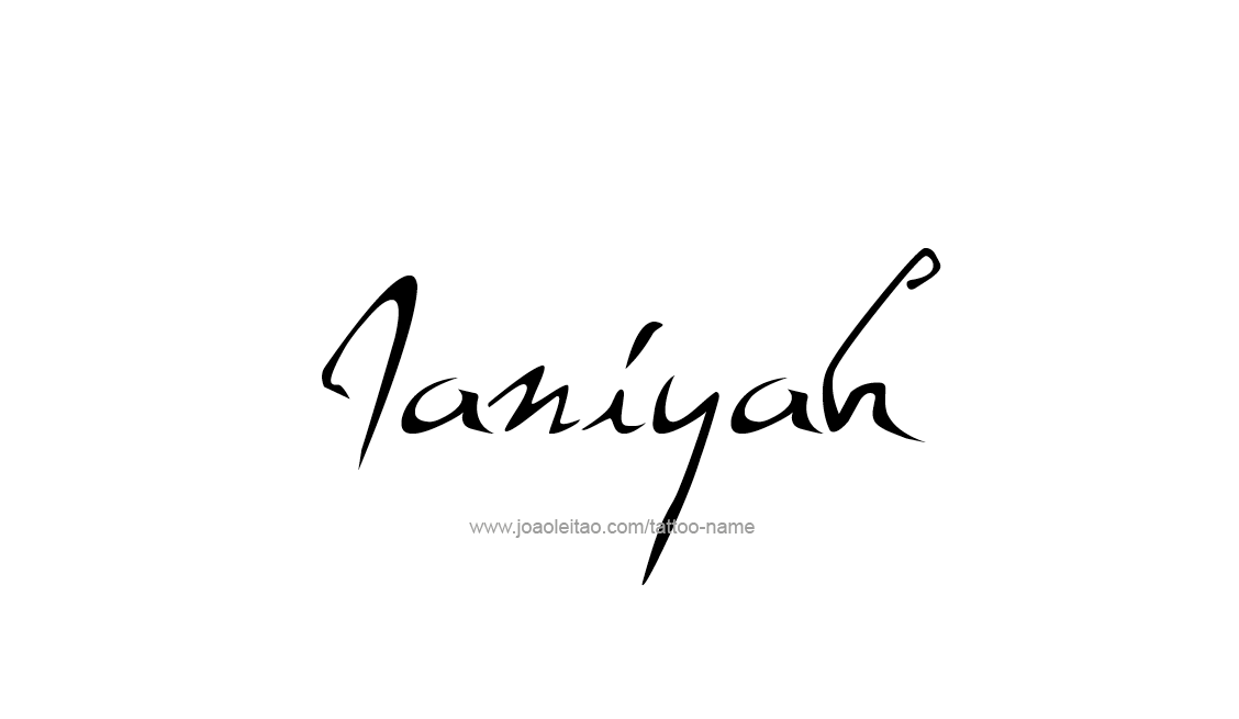 Tattoo Design Name Janiyah   