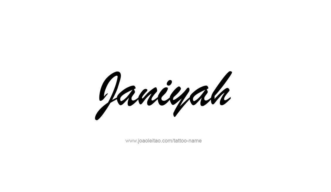 Tattoo Design Name Janiyah   