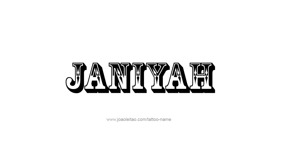 Tattoo Design Name Janiyah   