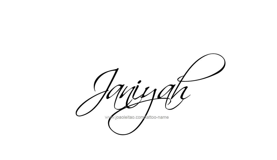 Tattoo Design Name Janiyah   