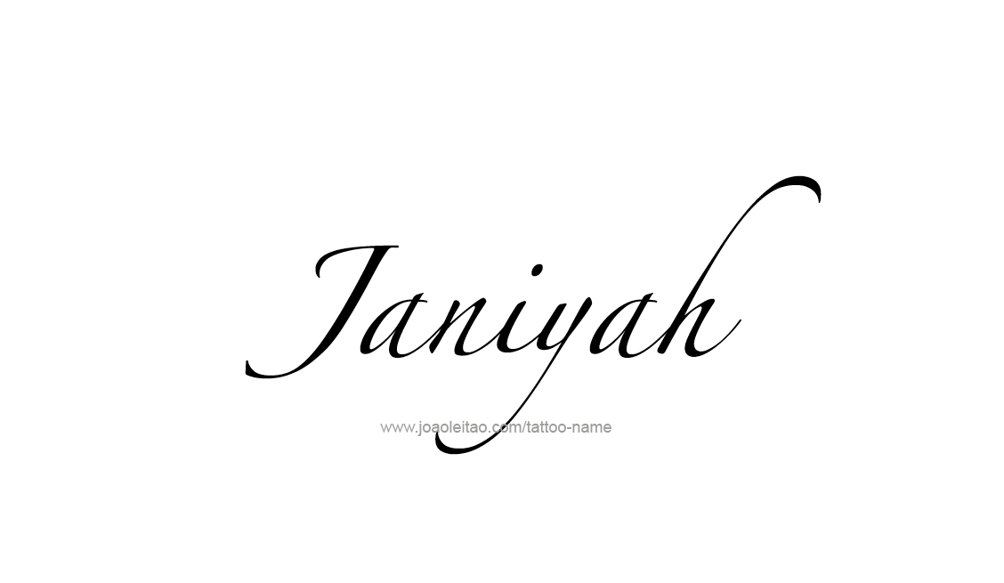 Tattoo Design Name Janiyah   