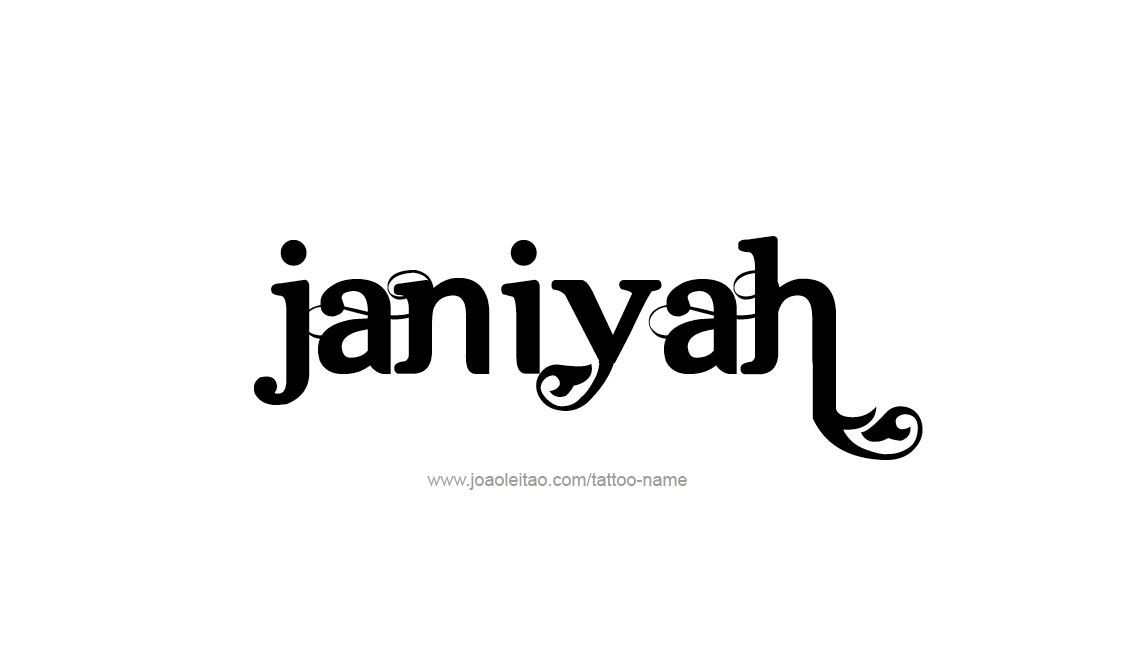 Tattoo Design Name Janiyah   