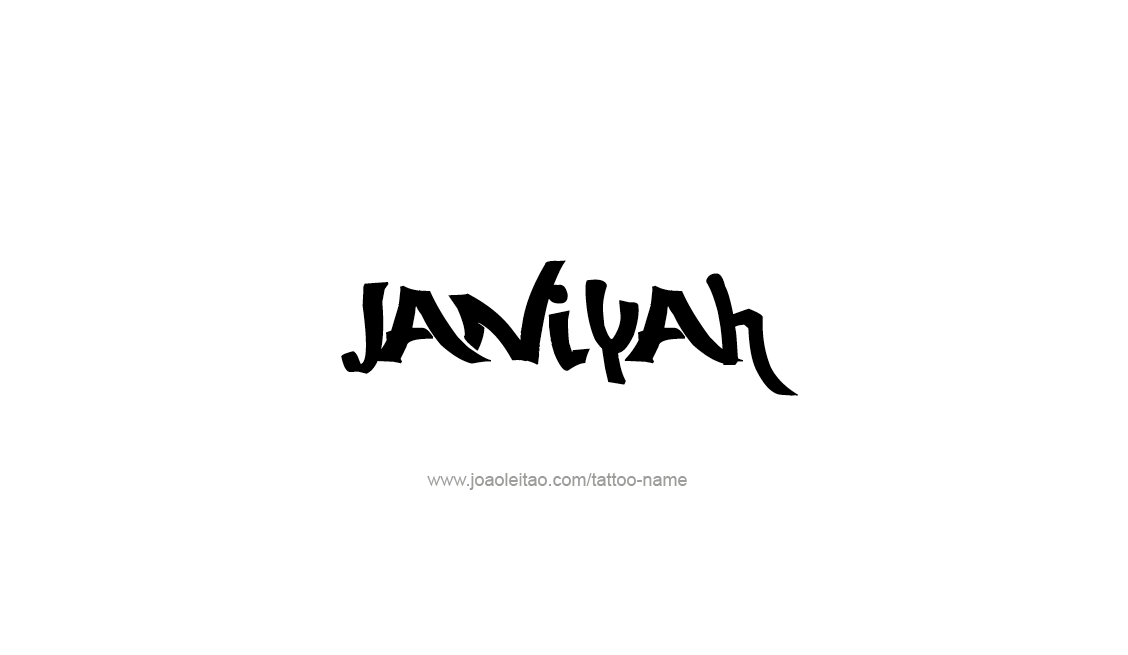 Tattoo Design Name Janiyah   