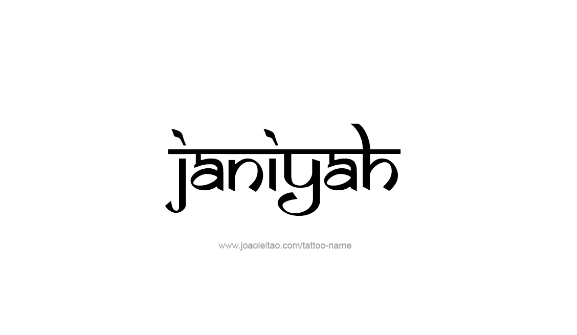 Tattoo Design Name Janiyah   