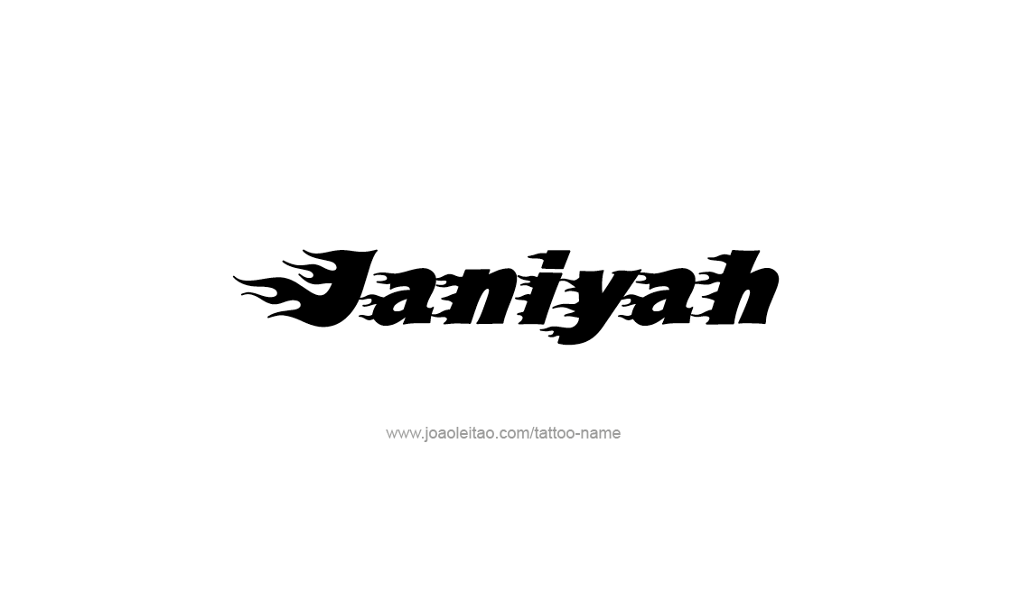 Tattoo Design Name Janiyah   