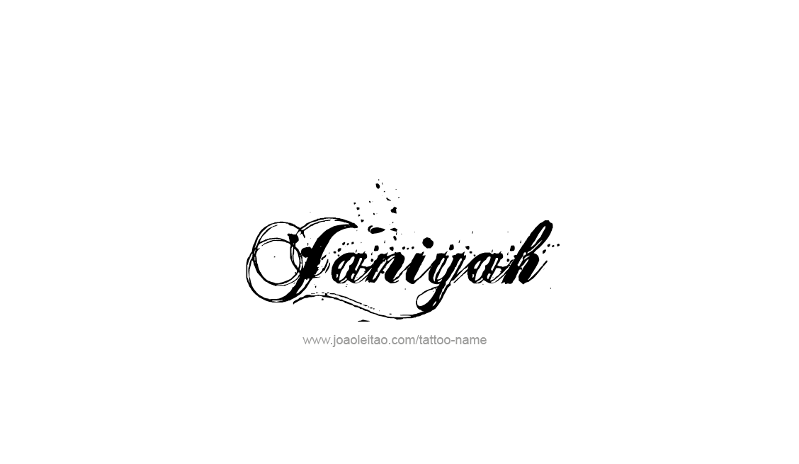 Tattoo Design Name Janiyah   