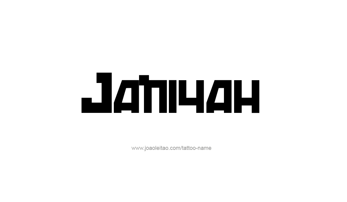 Tattoo Design Name Janiyah   