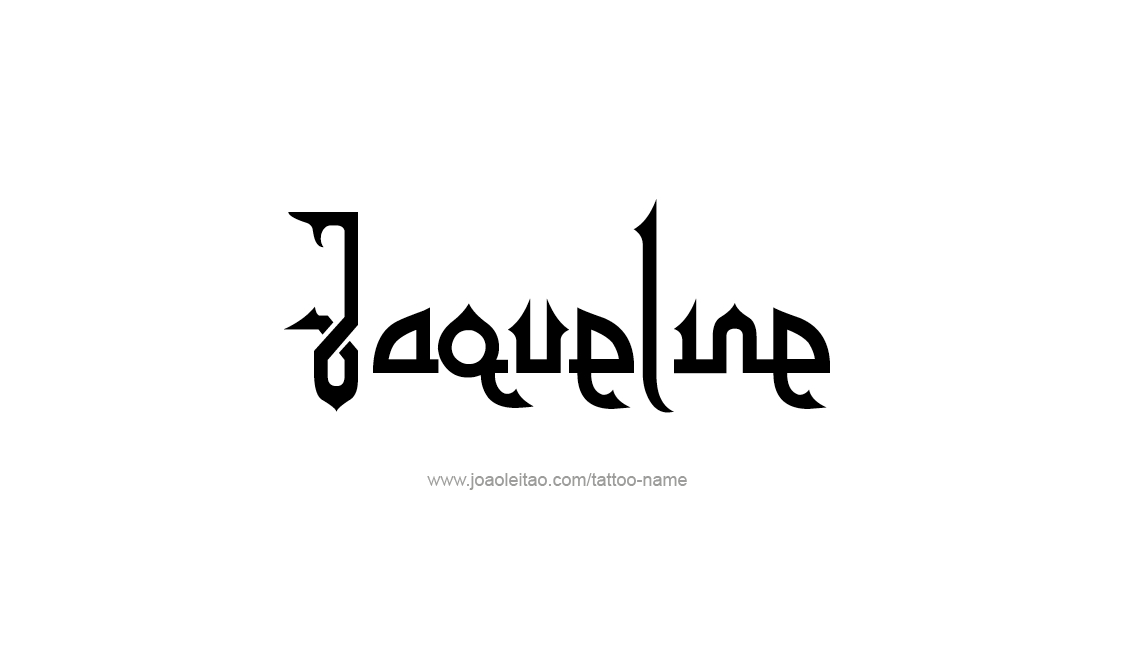 Tattoo Design Name Jaqueline   