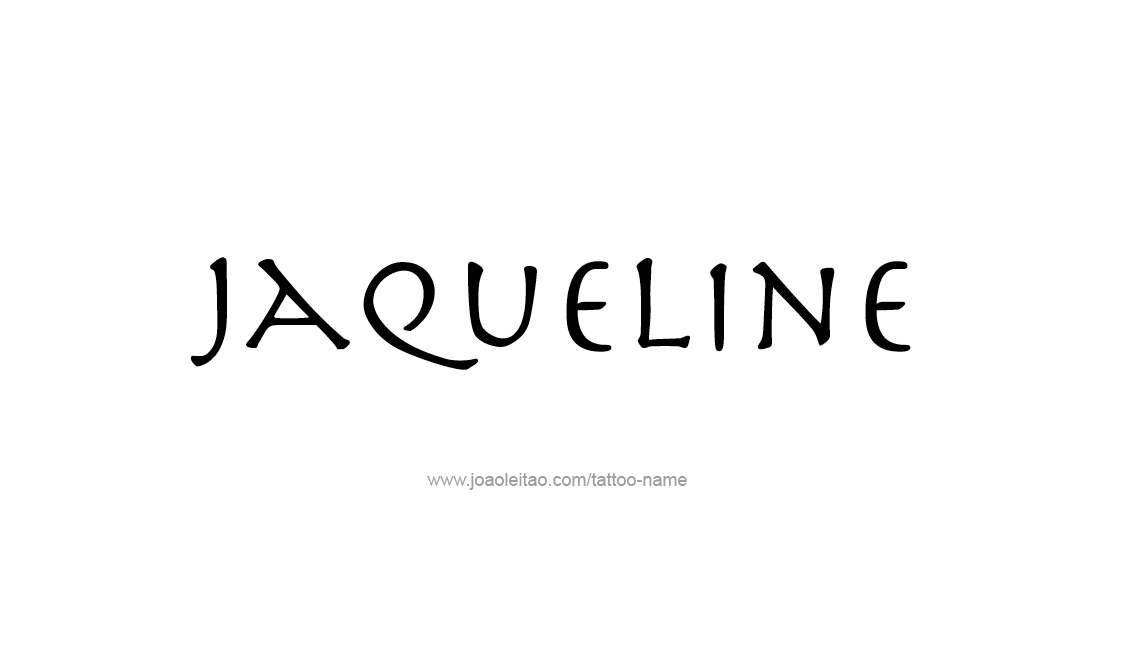 Tattoo Design Name Jaqueline   