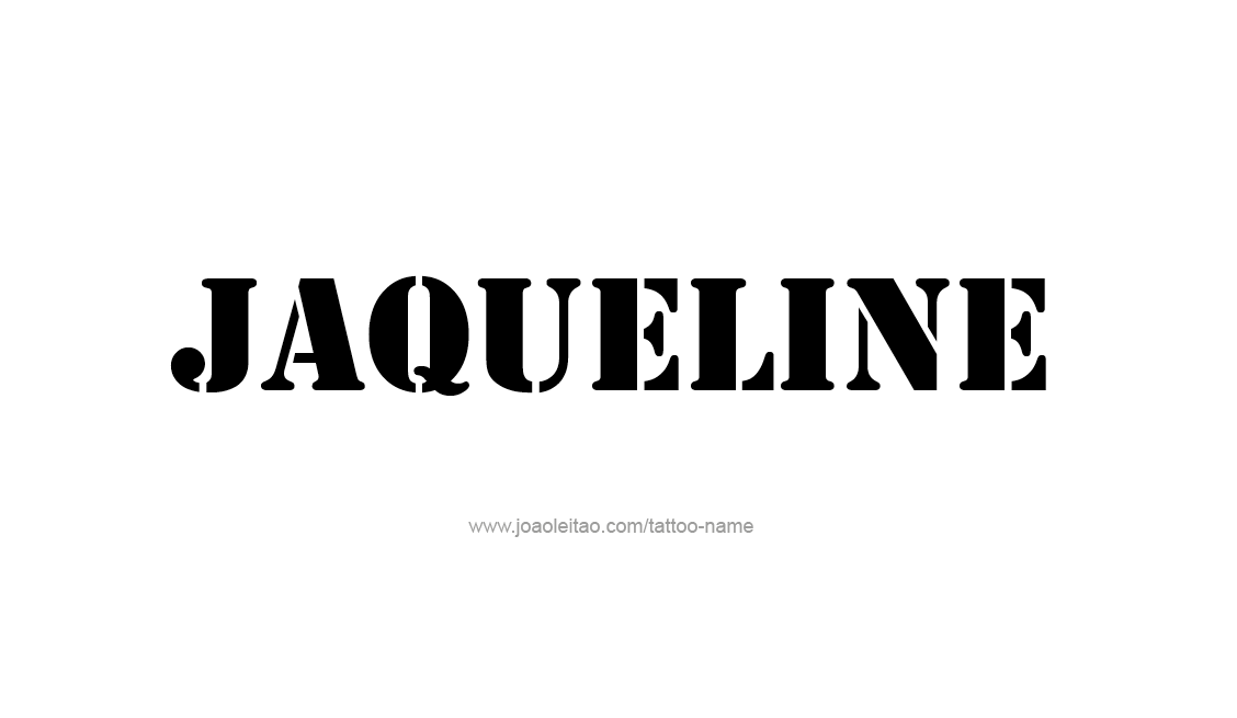 Tattoo Design Name Jaqueline   