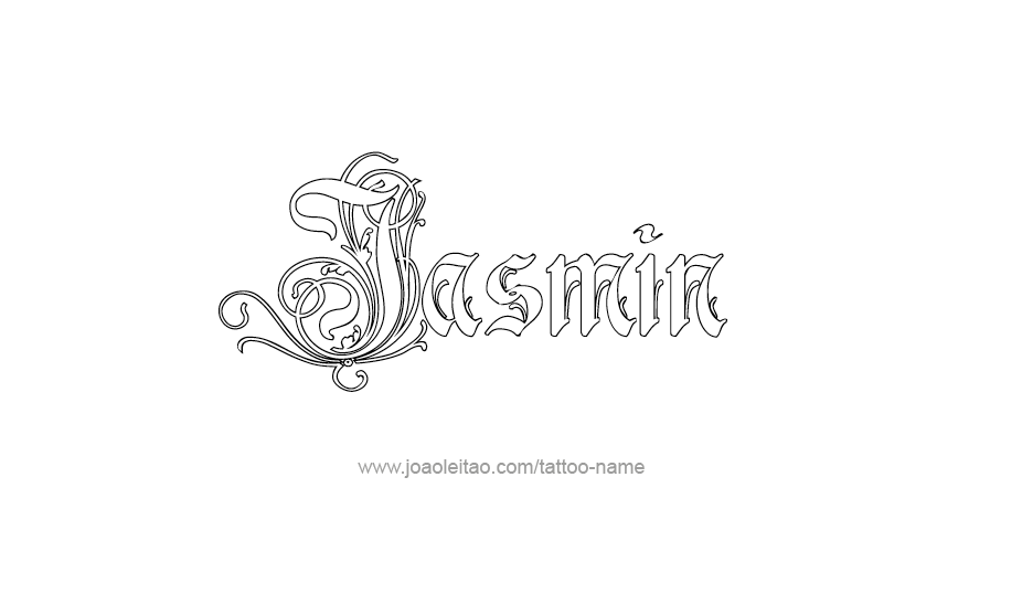 Tattoo Design Name Jasmin   