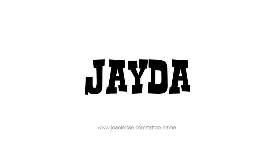 Tattoo Design Name Jayda   