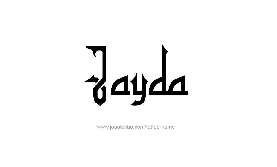 Tattoo Design Name Jayda   