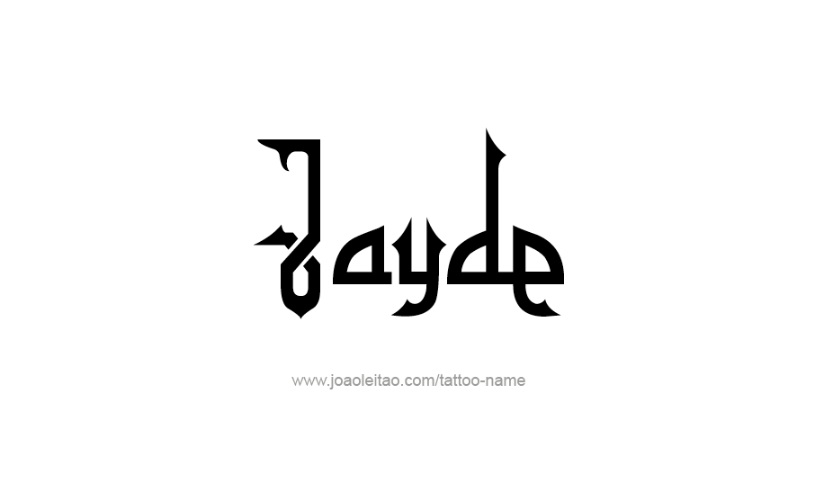 Tattoo Design Name Jayde   