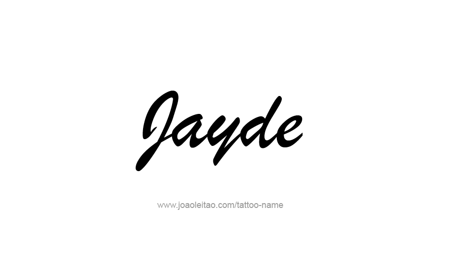 Tattoo Design Name Jayde   