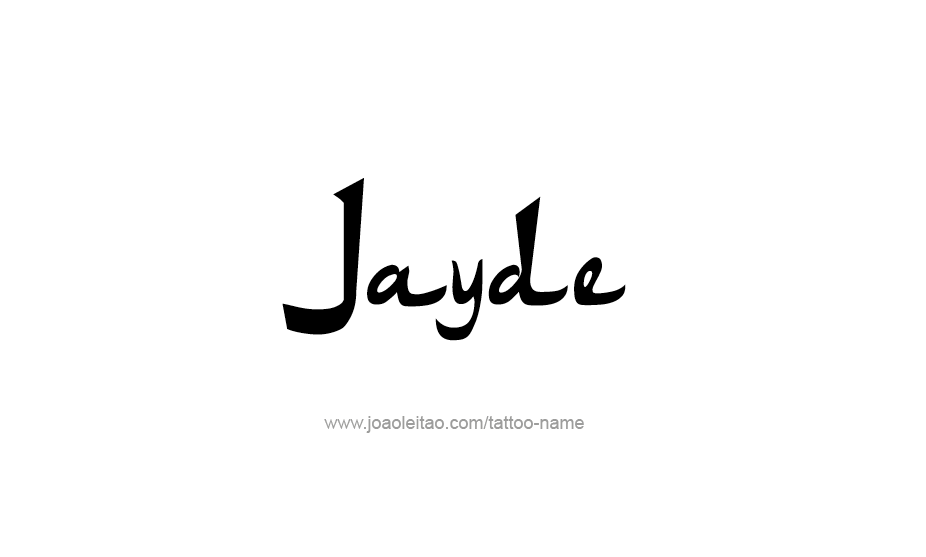 Tattoo Design Name Jayde   