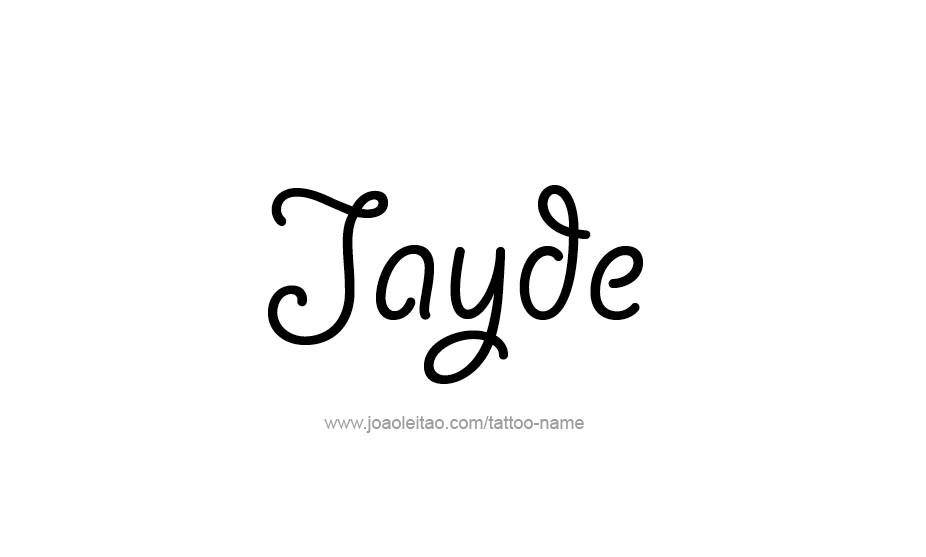 Tattoo Design Name Jayde   