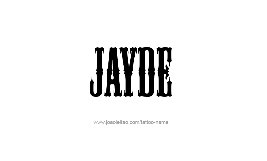 Tattoo Design Name Jayde   