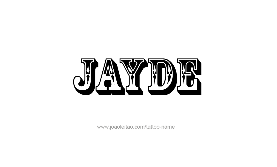 Tattoo Design Name Jayde   