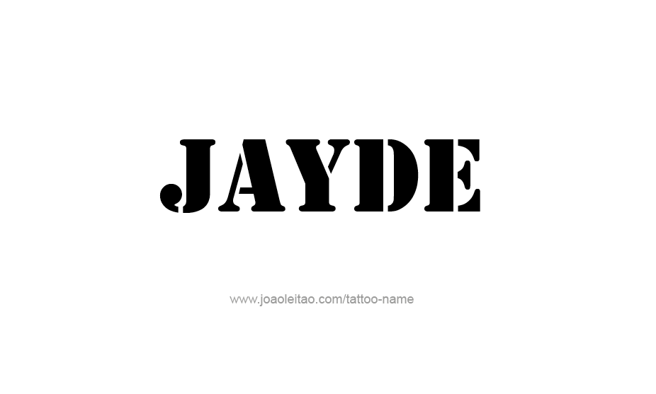 Tattoo Design Name Jayde   