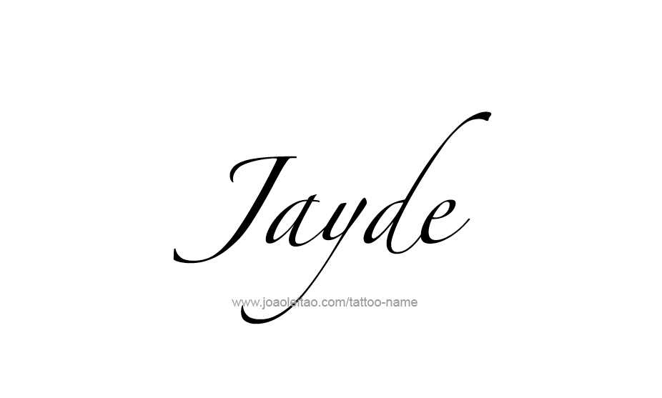 Tattoo Design Name Jayde   