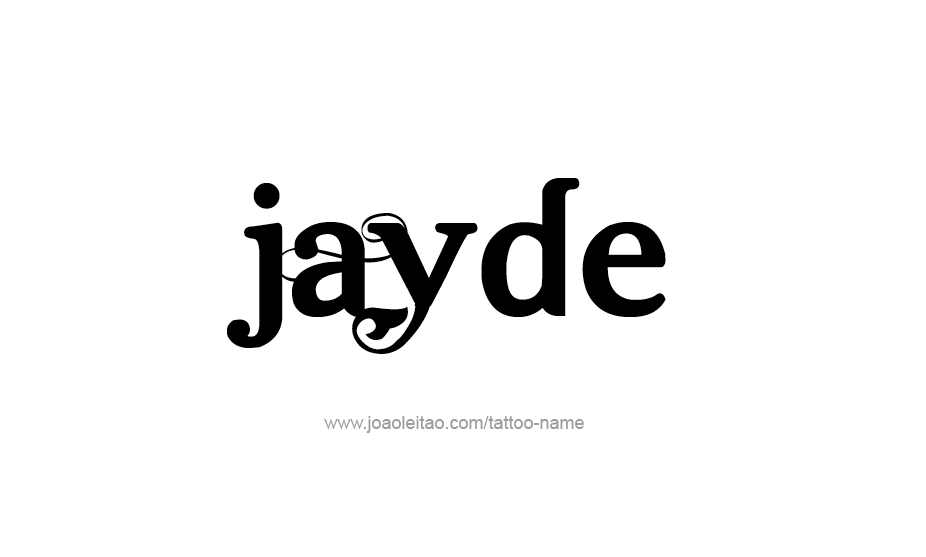 Tattoo Design Name Jayde   