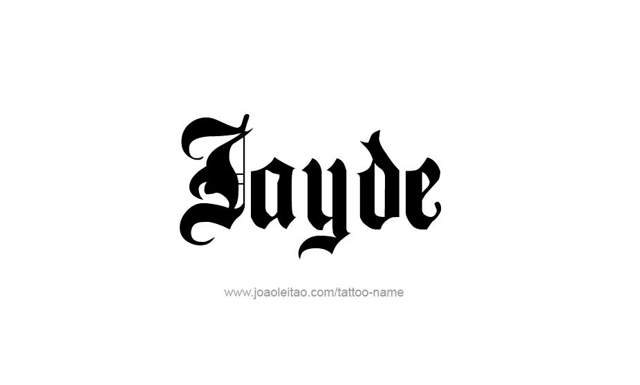 Tattoo Design Name Jayde   