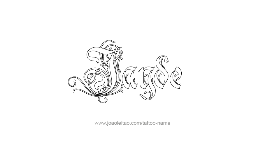 Tattoo Design Name Jayde   