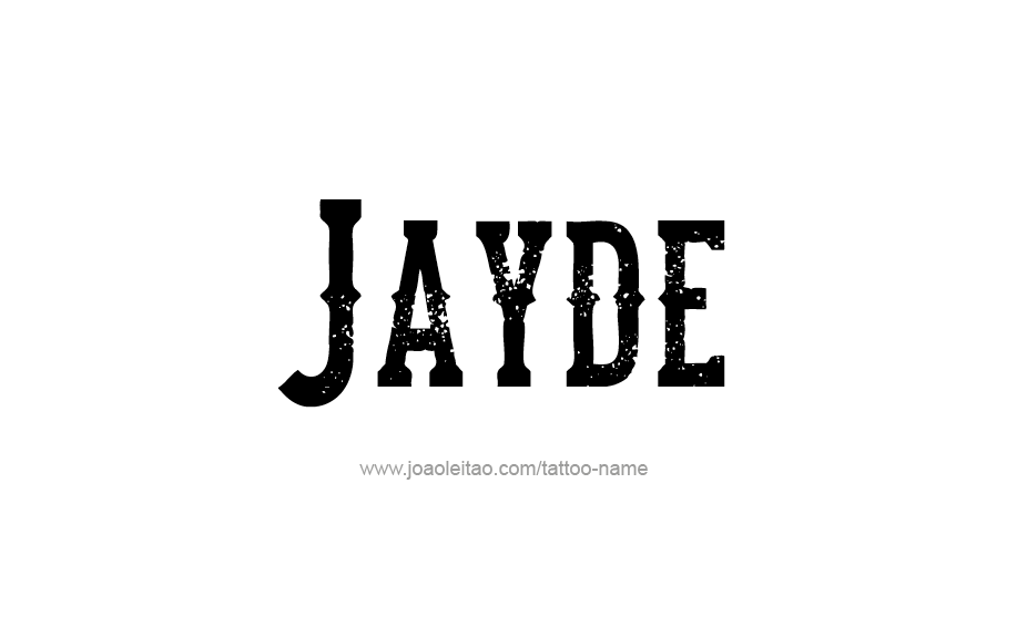 Tattoo Design Name Jayde   