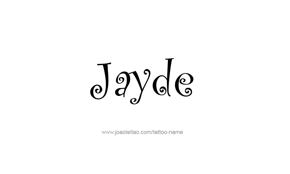 Tattoo Design Name Jayde   