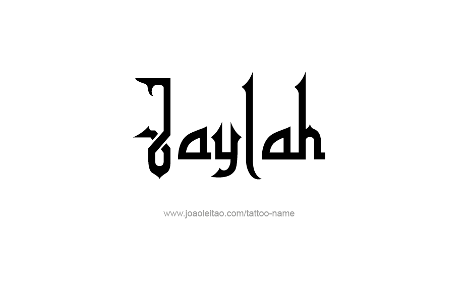 Tattoo Design Name Jaylah   