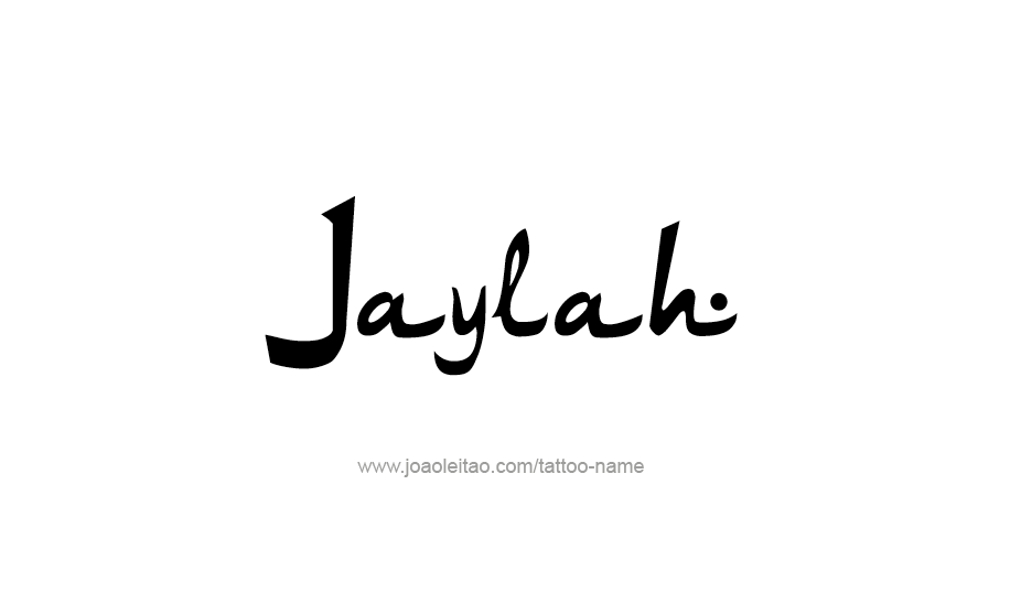 Tattoo Design Name Jaylah   