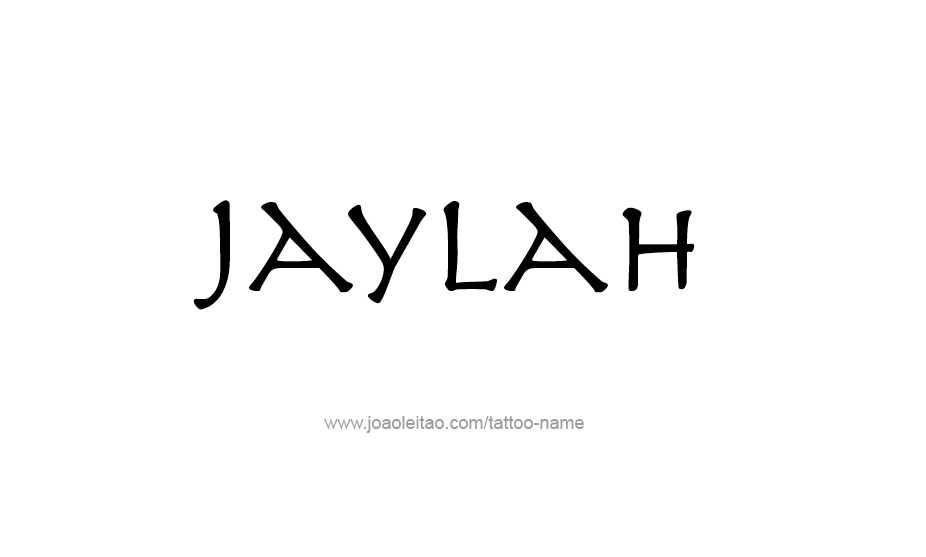 Tattoo Design Name Jaylah   