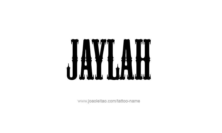 Tattoo Design Name Jaylah   