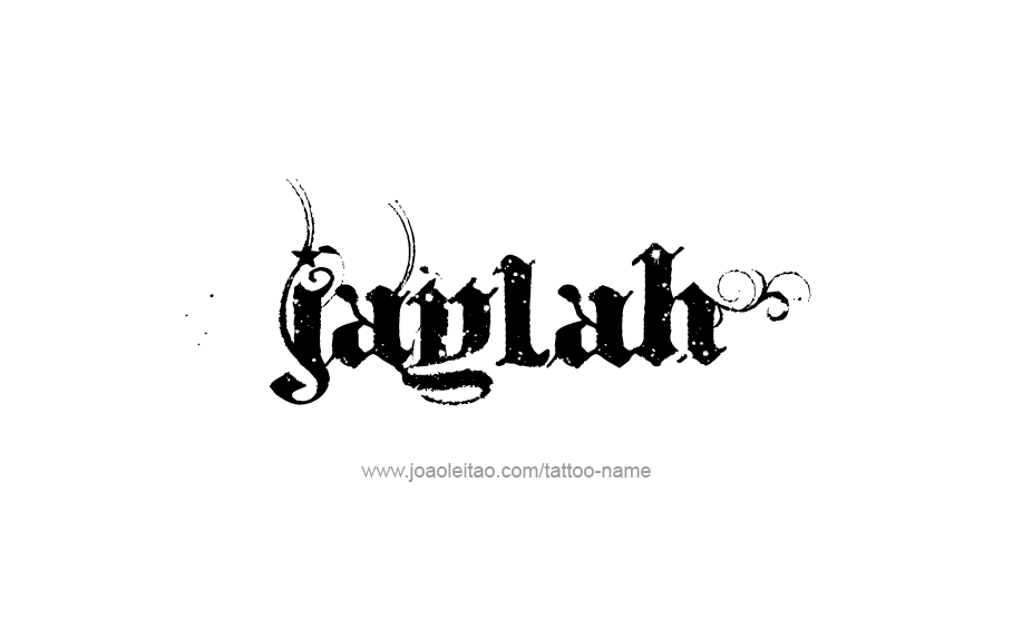 Tattoo Design Name Jaylah   