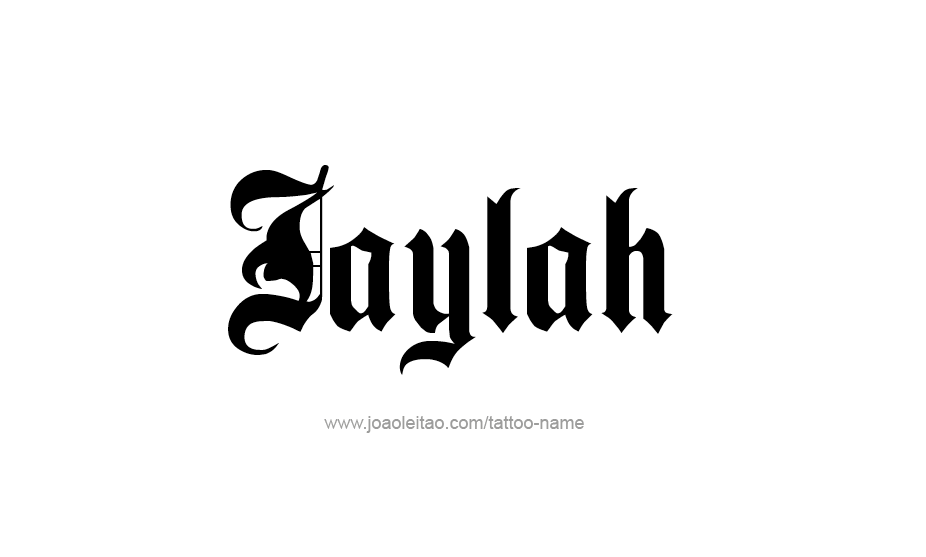 Tattoo Design Name Jaylah   