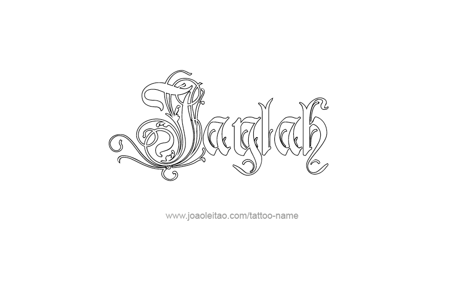 Tattoo Design Name Jaylah   