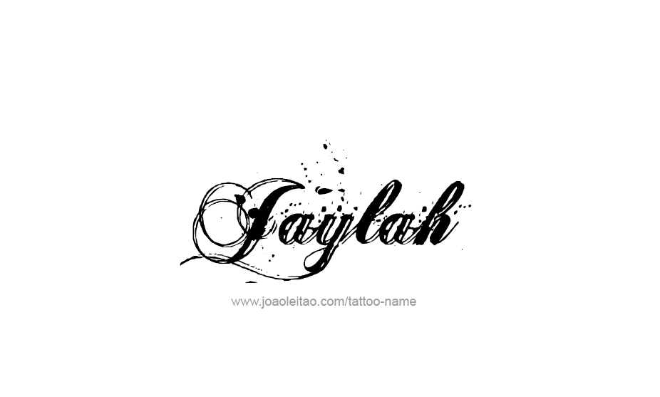 Jaylah Name Tattoo Designs