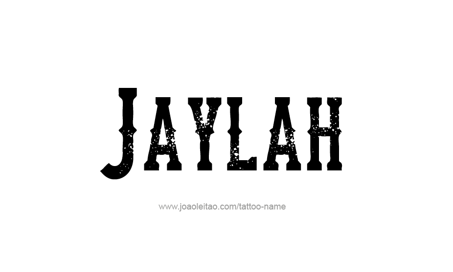 Tattoo Design Name Jaylah   