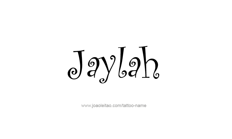 Tattoo Design Name Jaylah   